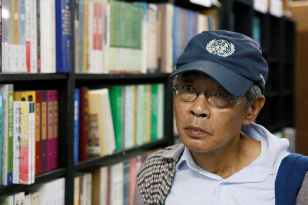 Former Causeway Bay Books employee Lam Wing-kee speaks during an interview at a bookshop in Taipei, Taiwan on April 29, 2019. (James Pomfret/Reuters)