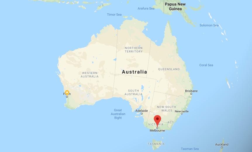 Melbourne Australia (Screenshot/Googlemaps)