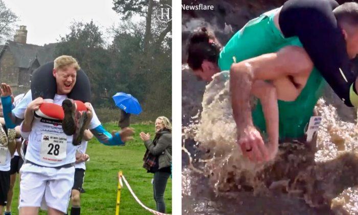 Hilarious Moments of the Wife Carrying Championship