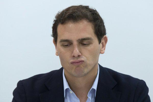 Albert Rivera, head of the center-right Ciudadanos party pauses during a party meeting the day after Spain's General elections in Madrid, Spain, on April 29, 2019. (Paul White/AP Photo)