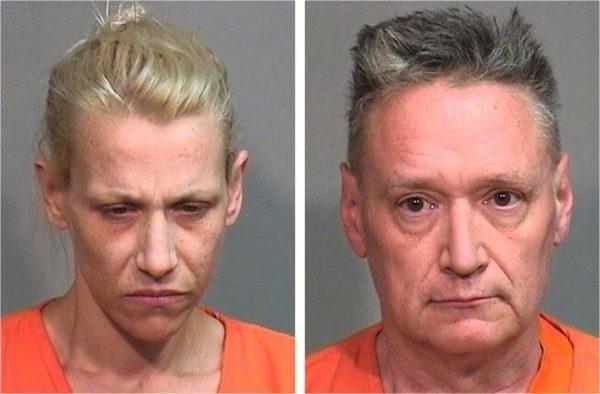 Police photos showing JoAnn Cunningham and Andrew Freund Sr., who face multiple charges in the death of their 5-year-old son. (McHenry County Sheriff's Department via AP)