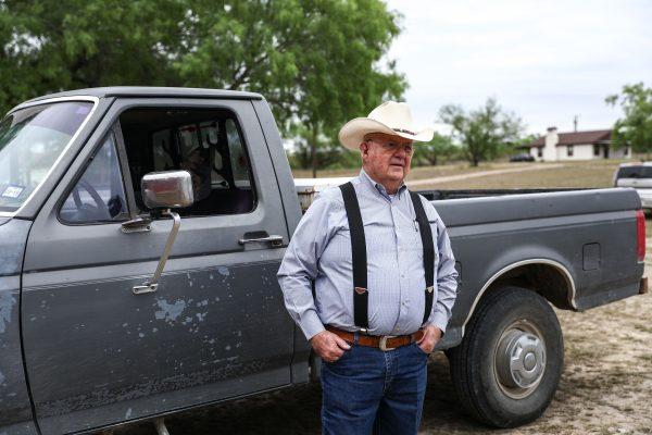 Richard Guerra on his ranch, La Anacua Ranch, near Rio Grande City, Texas, on March 22, 2019. (Charlotte Cuthbertson/The Epoch Times)