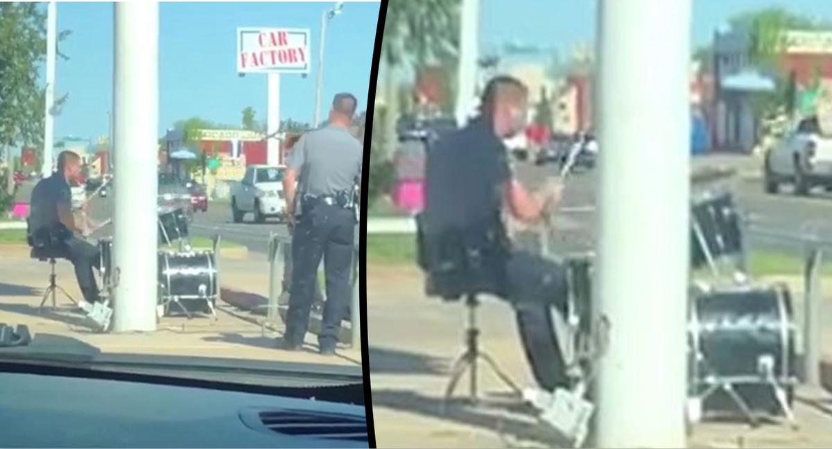 Oklahoma Officer Jams on Drum Kit in Unusual Noise Complaint Response