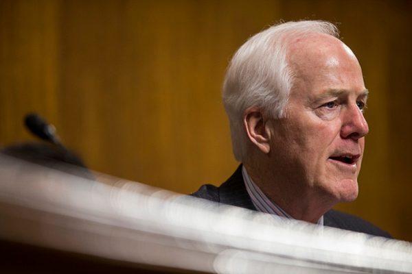 Senate Judiciary Subcommittee on Border Security and Immigration Chairman Sen. John Cornyn (R-TX) speaks during a Senate Judiciary Subcommittee on Border Security and Immigration hearing on Capitol Hill in Washington, on Dec. 12, 2018. (Zach Gibson/Getty Images)