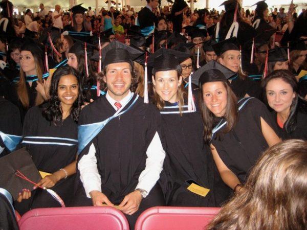  Enrico Quilico (2nd L) earned his master's degree in 2014, and is now pursuing a PhD. (Courtesy of Enrico Quilico)