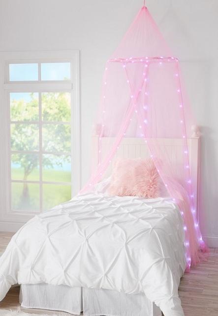 The Justice light-up canopy bed in pink is subject to a April 30, 2019, recall by Health Canada and the U.S. Consumer Protection Agency. (Health Canada)