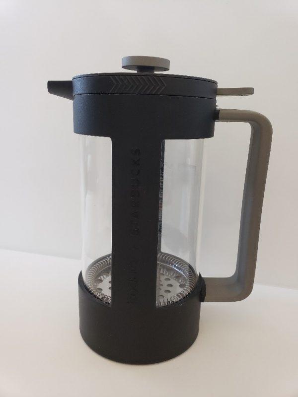 The Starbucks+Bodum Recycled Coffee Press was recalled nationwide in the United States and Canada on May 1, 2019. (Consumer Product Safety Commission)