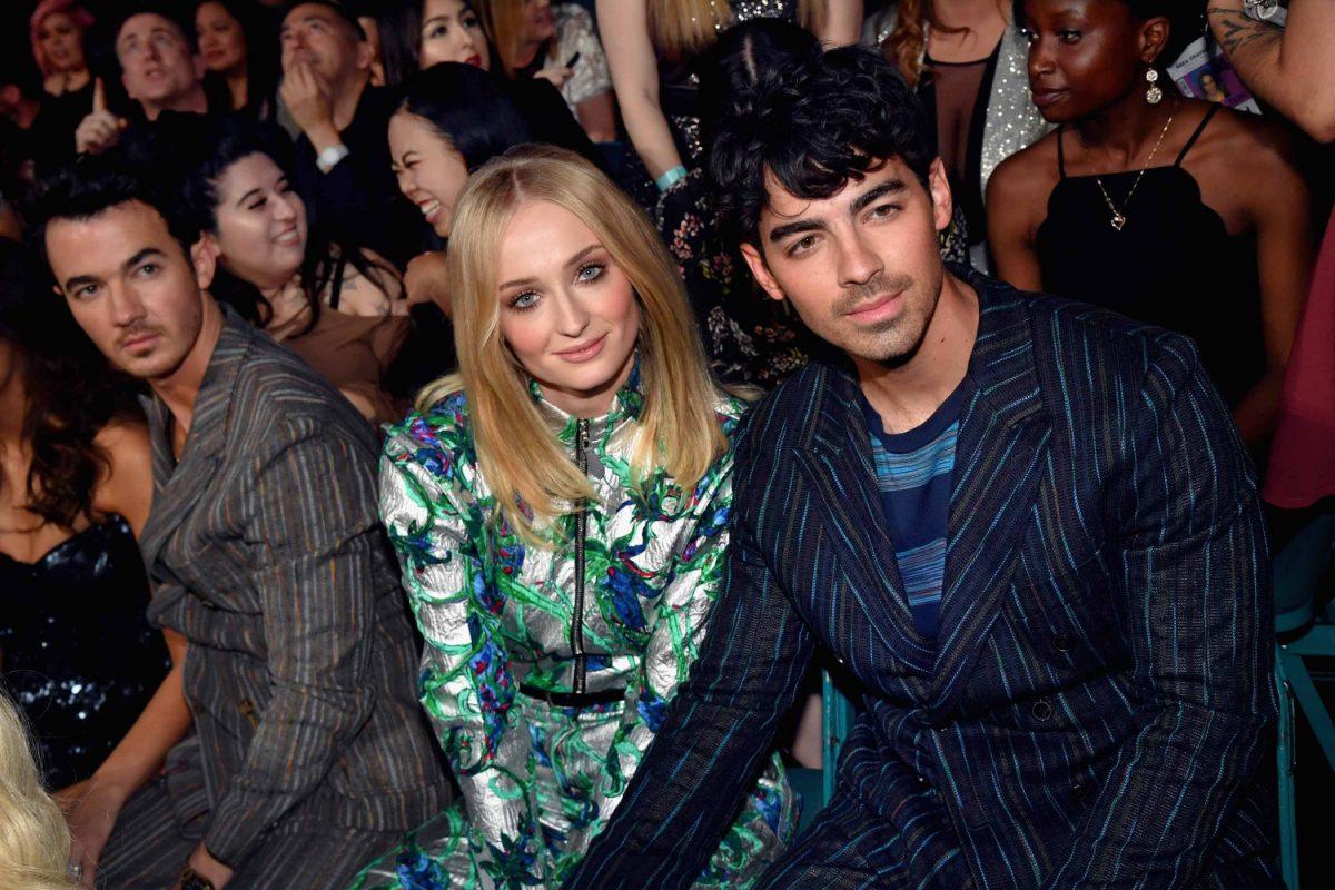 Sophie Turner and Joe Jonas at the Billboard Music Awards in Las Vegas on May 1. (Jeff Kravitz/Filmmagic For DCP/Getty Images)