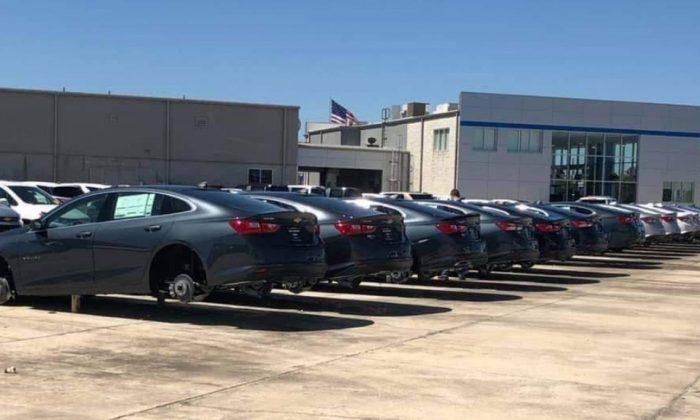 Thieves Steal Wheels and Tires From Dozens of Vehicles on Louisiana Dealer Lot