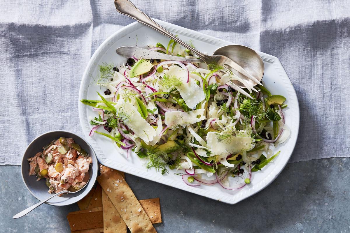 Shaved Fennel Salad With Sweet Peas and Avocado
