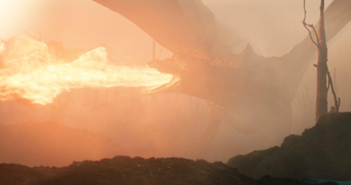 A flamethrower is inspiration for the Hobbit dragon, Smaug, in “Tolkien.” (Fox Searchlight Pictures/Twentieth Century Fox Film Corporation)