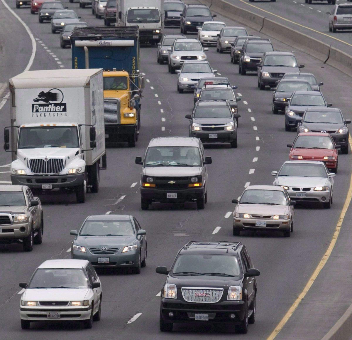 A stock photo of traffic. (Lars Hagberg/The Canadian Press)