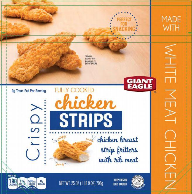 Tyson Foods said on May 4, 2019, that it was voluntarily recalling over 1 million pounds of chicken strips because they might contain pieces of metal. (U.S. Department of Agriculture's Food Safety and Inspection Service)