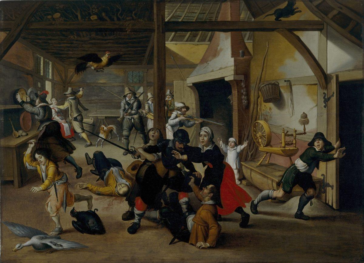 History reminds us that times have been a lot worse than they are now. “Soldiers Plundering a Farm During the Thirty Years' War” by Sebastian Vrancx. (PD-US-expired)
