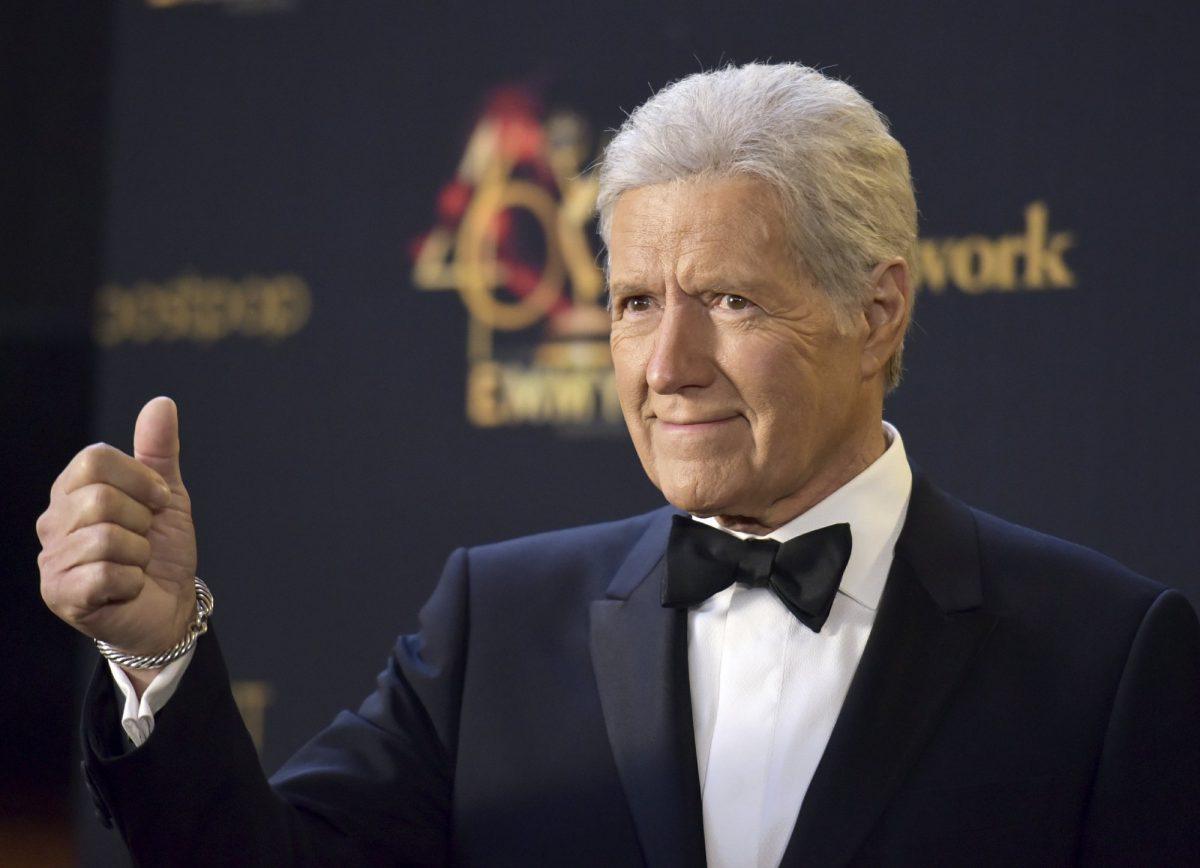 Alex Trebek poses in the press room at the 46th annual Daytime Emmy Awards at the Pasadena Civic Center in Pasadena, Calif., on May 5, 2019. (Richard Shotwell/Invision/AP)