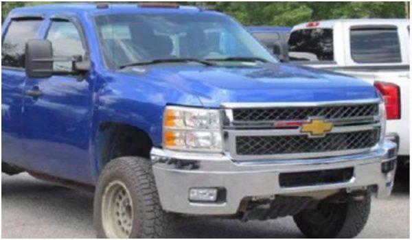 A likeness of the blue Chevy truck that police are seeking in regards to missing child Maleah Davis. (Houston Police Department)
