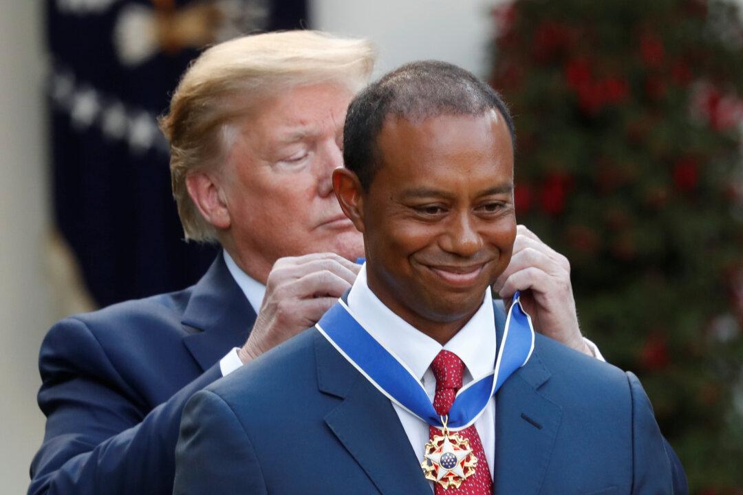 Trump Awards ‘Legend’ Tiger Woods the Presidential Medal of Freedom