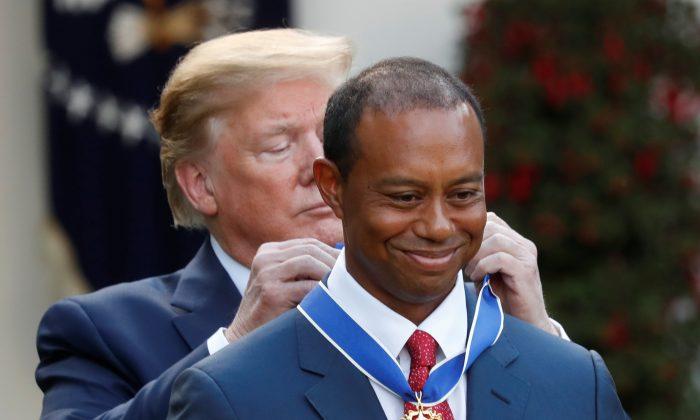 Trump Awards ‘Legend’ Tiger Woods the Presidential Medal of Freedom