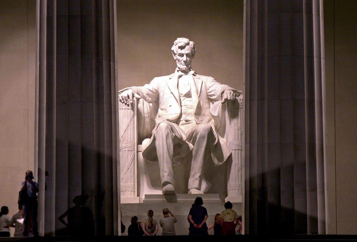 Visitors at the Lincoln Memorial in Washington in a file photo. (Emilie Sommer/AFP/Getty Images)