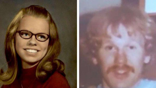 Pamela Milam (L) was found murdered in 1972. Investigators recently identified Jeffrey Hand (R) as her killer. (Terre Haute Police Department)