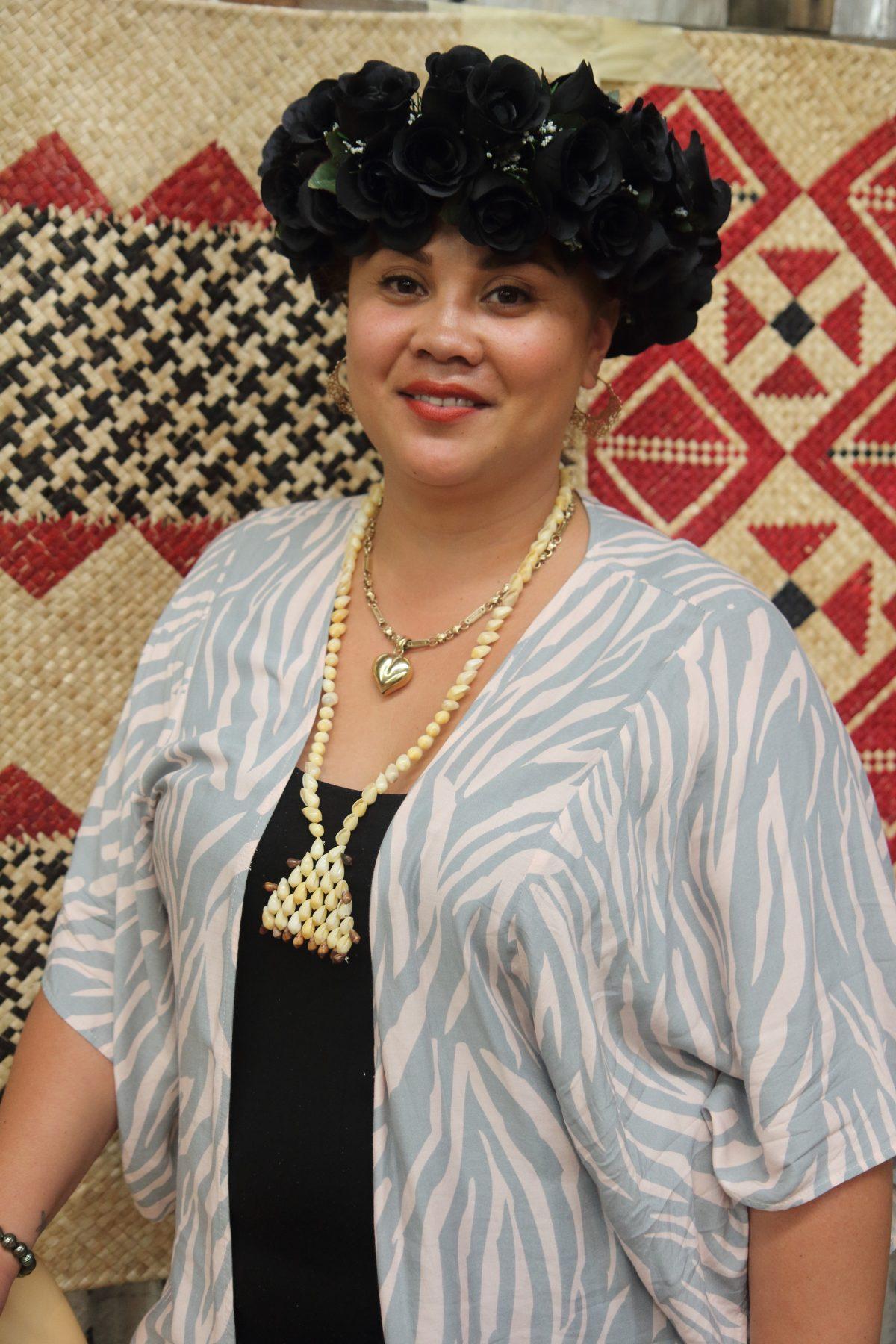 Jarcinda Stowers-Ama, director of the Pacifica Arts Center, at the Tuvalu Arts Festival in Auckland, New Zealand, on April 27, 2019. (Lorraine Ferrier/The Epoch Times)