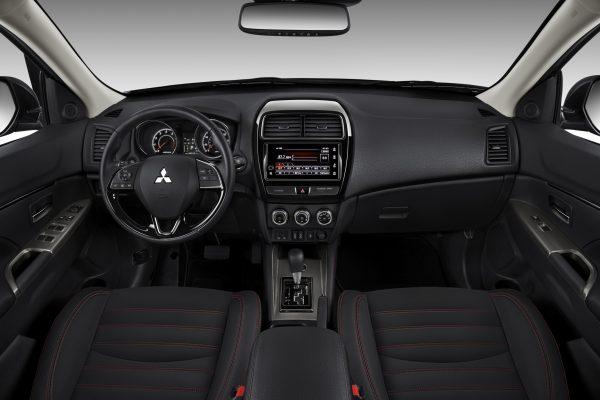The full front dashboard of the Outlander Sport. (Courtesy of Mitsubishi)