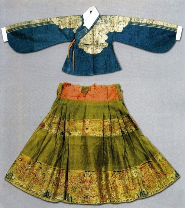 A Ming-style dress (©Wikimedia Commons | <a href="https://zh.wikipedia.org/wiki/File:孔府藏襖裙.jpg">hanfulove</a>)