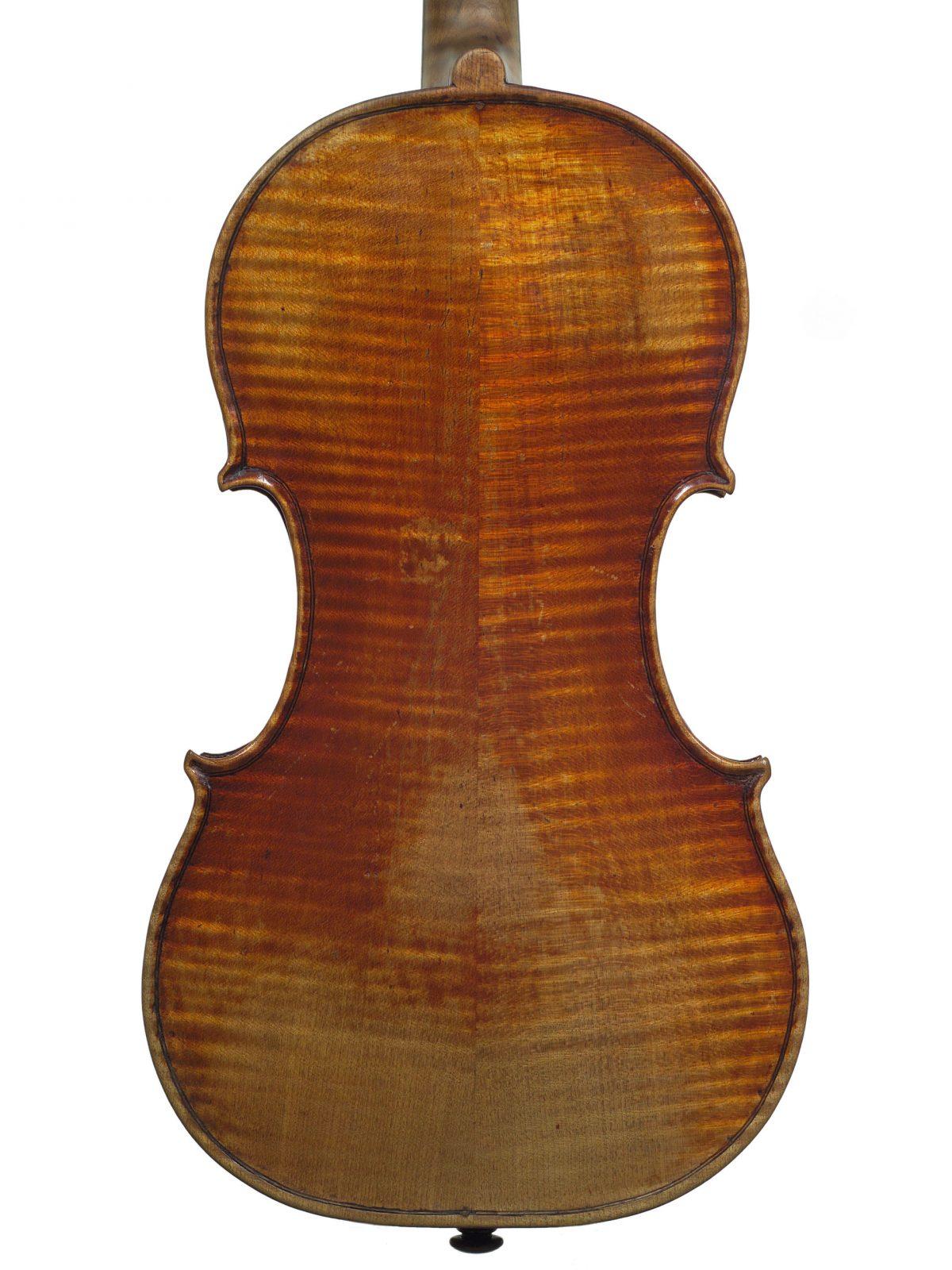 The 1743 Guarneri del Gesù "Il Cannone" remarkably has all its main pieces intact, and all its original varnish. (The City of Genoa)