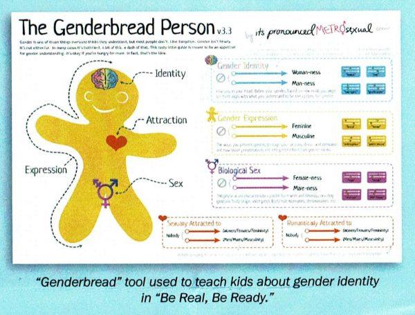 Image of the "genderbread person" included in a pamphlet distributed by Informed Parents of California. (Daniel Holl/The Epoch Times)