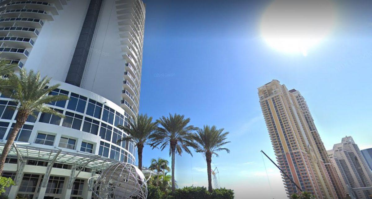 A Google Street View screenshot shows the Trump Resort in Sunny Isles Beach (Google Street View)
