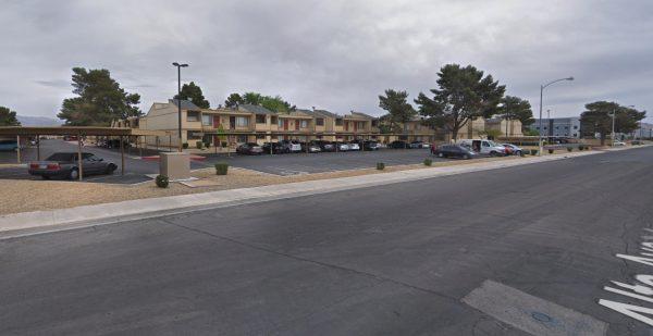 The apartment complex on North Walnut Road, Las Vegas, where a 2-year-old girl drowned on May 11, 2019. (Screenshot/Google Maps)
