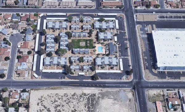 The apartment complex on North Walnut Road, Las Vegas, where a 2-year-old girl drowned on May 11, 2019. (Screenshot/Google Maps)