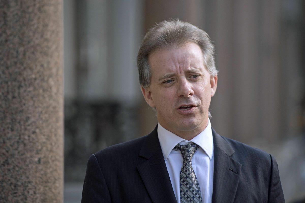 Christopher Steele, former British intelligence officer, in London on March 7, 2017. (Victoria Jones/PA via AP)