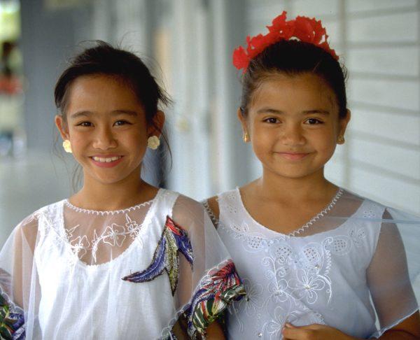Young Chamorro girls. (Courtesy of Guam Visitors Bureau)