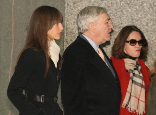 Former Hollinger International chairman Conrad Black, daughter Alana (L) and wife Barbara Amiel leave federal court after his sentencing Dec. 10, 2007 in Chicago, Illinois. (Tasos Katopodis/Getty Images)