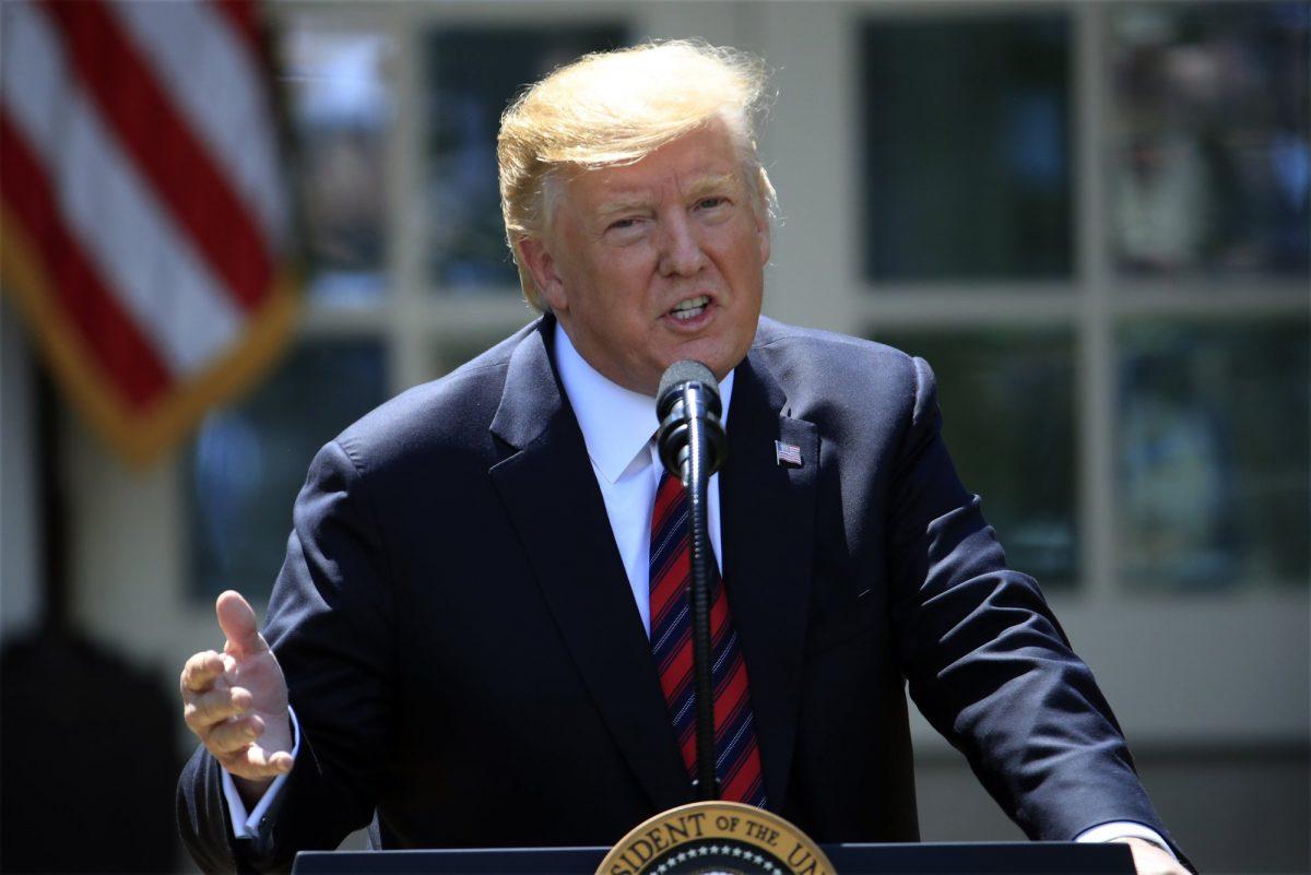 President Donald Trump speaks about modernizing the immigration system in the Rose Garden of the White House on May 16, 2019. (Manuel Balce Ceneta/AP Photo)