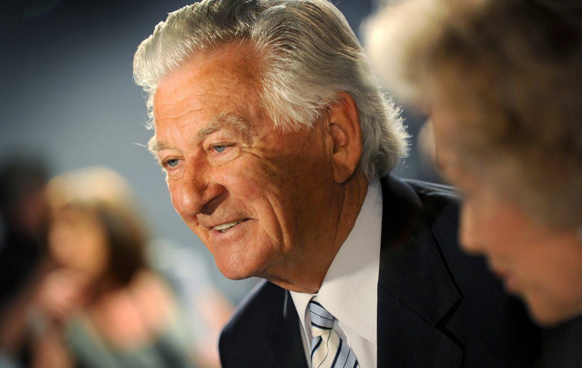 The former Labor Australian prime minister Bob Hawke in Brisbane on Aug. 16, 2010. (William West/AFP/Getty Images)