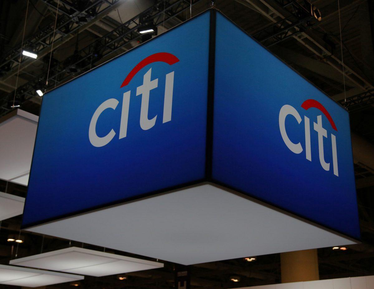 The Citigroup Inc (Citi) logo is seen at the SIBOS banking and financial conference,<br/>in Toronto, Canada, on Oct. 19, 2017. (Chris Helgren/Reuters)
