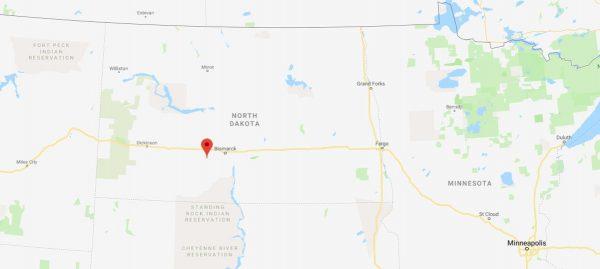 Heart River, North Dakota (Google Maps)