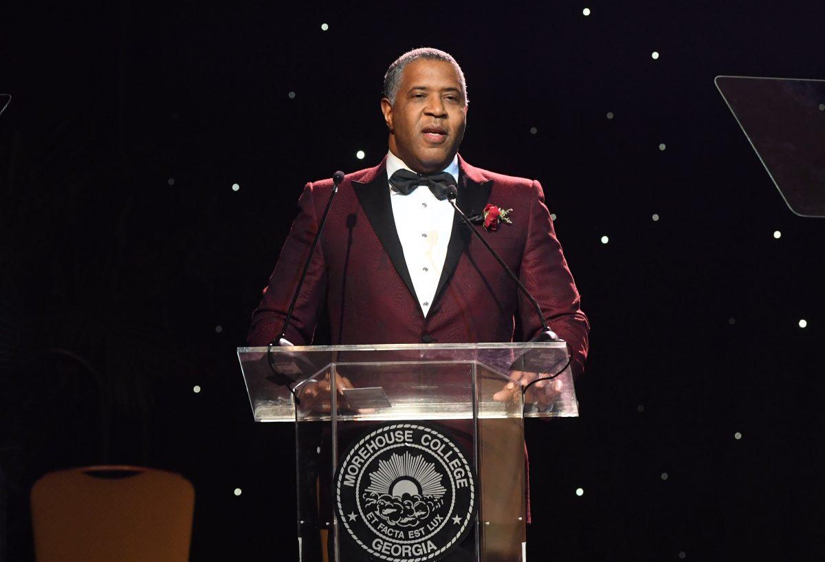Billionaire Robert F. Smith speaks at a Morehouse event in Atlanta in 2018. (Paras Griffin/Getty Images)