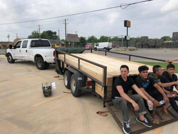 Four of the people found inside the trailer when deputies conducted a traffic stop. (Atascosa County Sheriff)