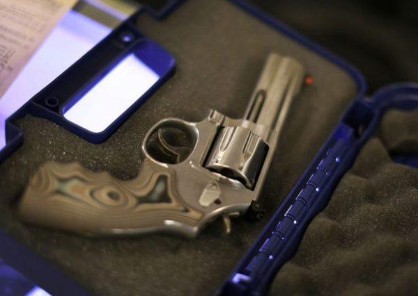 A handgun in its case in a file photo. (Joe Raedle/Getty Images)