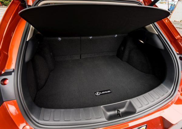 Trunk space with seats upright. (Courtesy of Lexus)