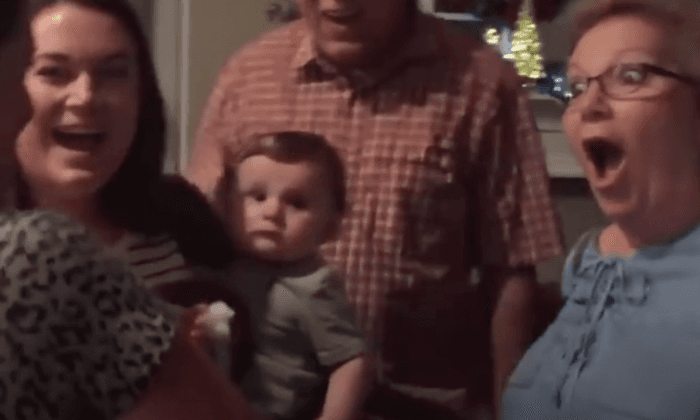 Video: Couple Surprises Family and Friends With Baby
