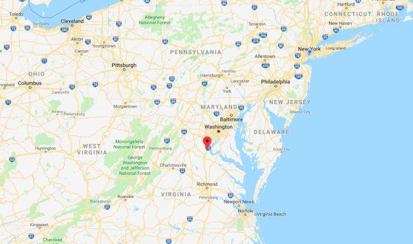 Stafford County, Virginia. (Screenshot/Googlemaps)