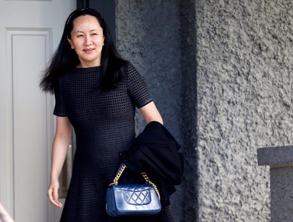 Huawei's Financial Chief Meng Wanzhou leaves her family home in Vancouver, British Columbia, Canada on May 8, 2019. (Lindsey Wasson/Reuters)