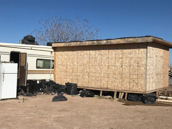 A stash house containing 67 illegal aliens in Dexter, N.M. (ICE)
