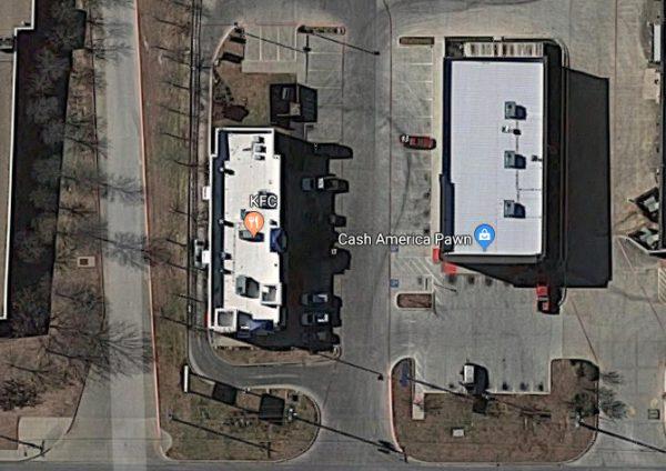 The KFC and the Cash America Pawn store in Azle, Texas. (Screenshot/Google Maps)