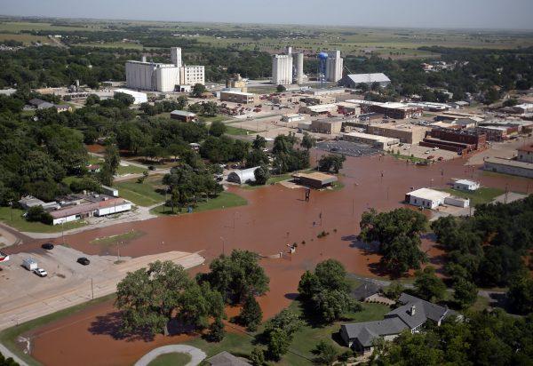Flooding in Kingfisher, Okla. is pictured on May 21, 2019. (Sue Ogrocki/AP Photo)