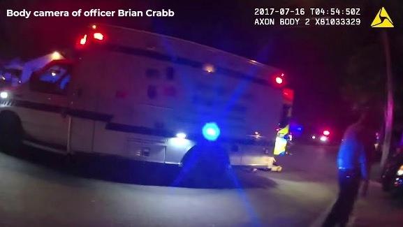 Body cam footage attributed to officer Brian Crabb. (Minneapolis Police Department)